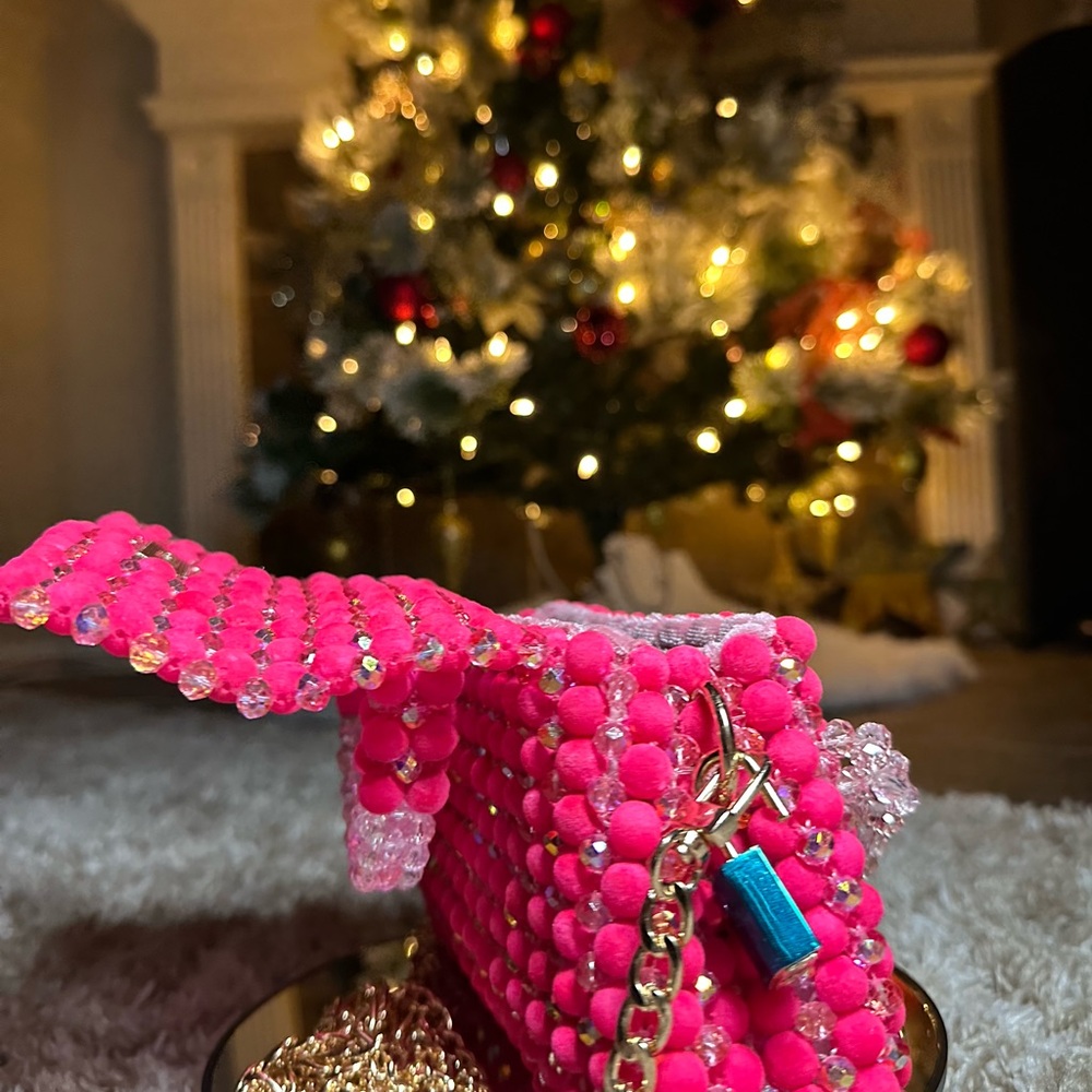 Pink Beaded Handbag - Picture 5 of 7